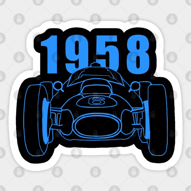 World Motorsport Championship 1958 Sticker by DymSportswear